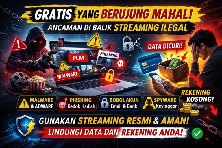 Jangan Cuma Tergiur Gratis! Ancaman Nyata di Balik Situs Streaming Ilegal yang Wajib Kamu Tahu